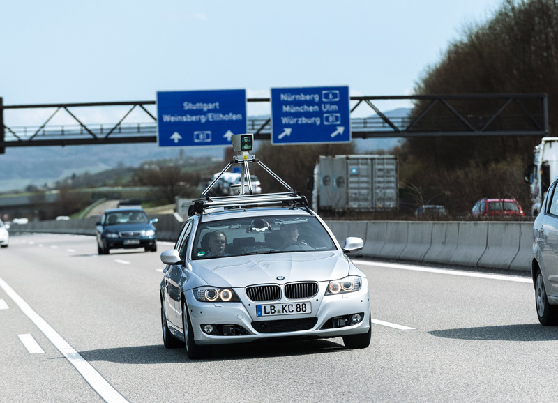 Bosch autonomous car demonstration using BMW 3 Series