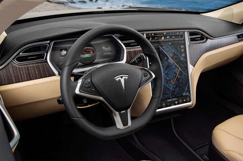 Tesla Model S connected