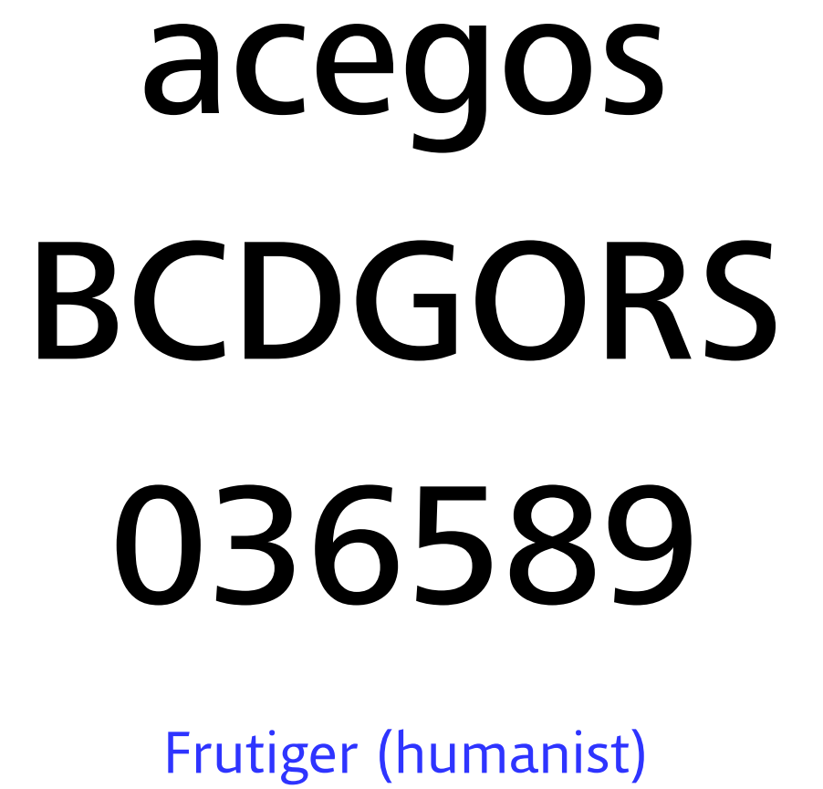 typeface frutiger