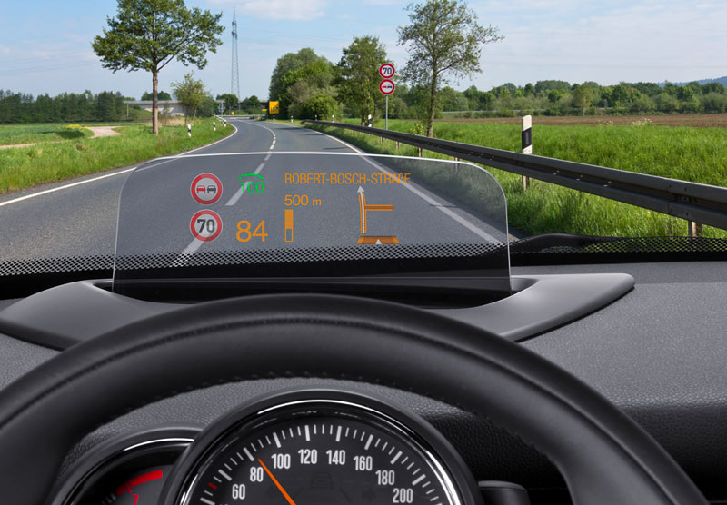 See important driving information at a glance: Combiner head-up display  from Bosch