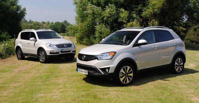 60th anniversary edition Rexton W (left) and Korando