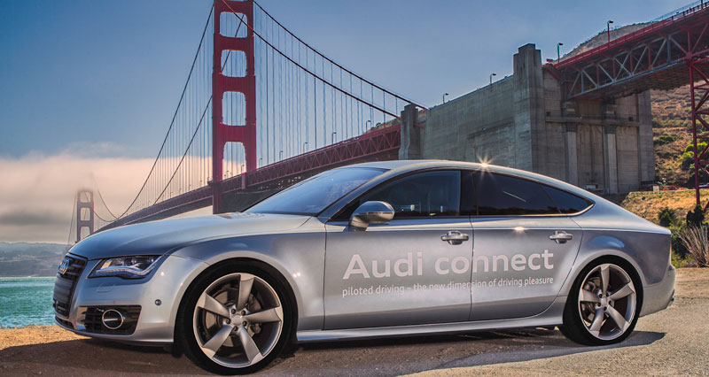 Audi Piloted driving – A7 Traffic Jam Pilot prototype in California