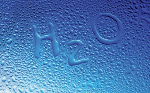 H2O Water droplets