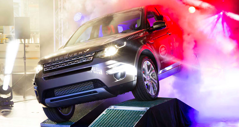 First Land Rover Discovery Sport rolls of the production line