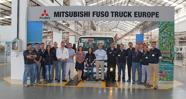 Canter light-duty truck for Morocco joined by MFTE management team and employees