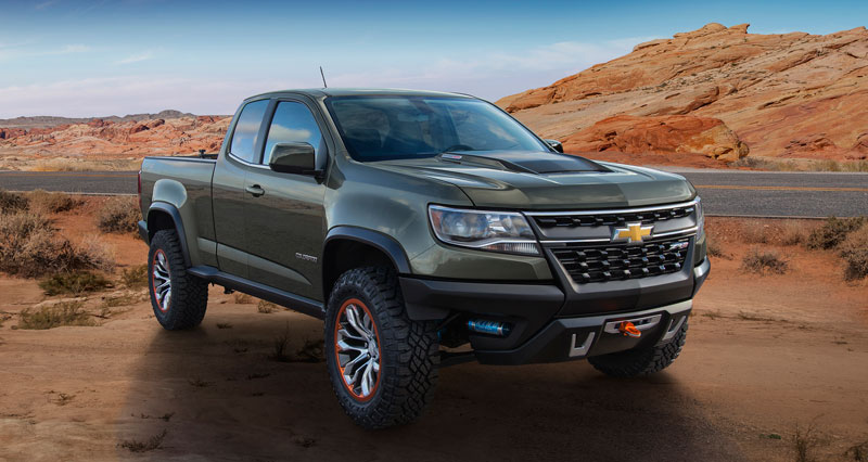 Chevrolet Colorado ZR2 Concept, featuring the 2.8L Duramax Turbo Diesel. Taking off-roading to the next level.