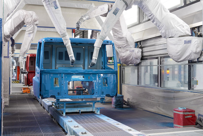 DAF-Trucks-New-Cab-Paint-Facilities-in-Westerlo-Painting-by-Robots