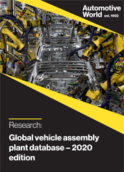 Global Vehicle Assembly Plant Database – 2020 edition
