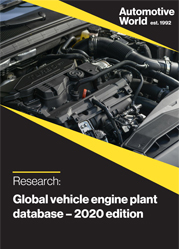 Global vehicle engine plant database – 2020 edition