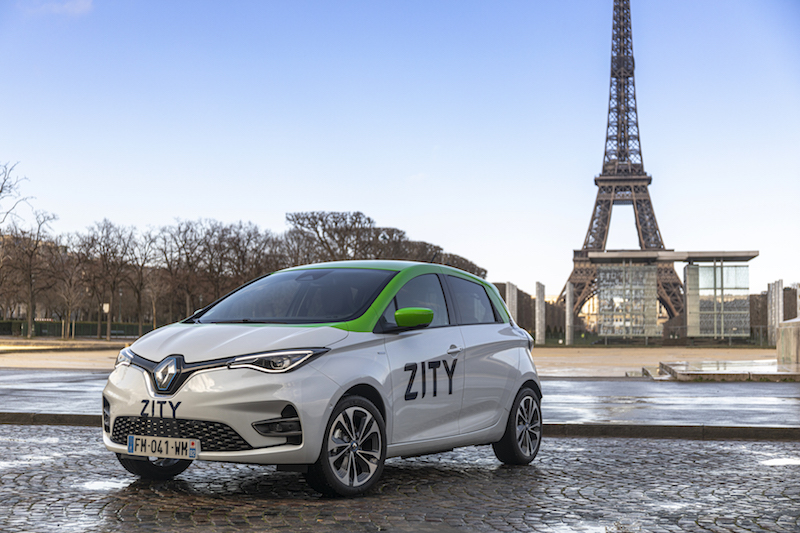 Renault Zoe - ZITY Paris car-share service