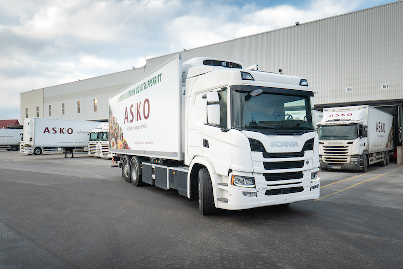Scania BEV truck tested in cooperation with ASKO
