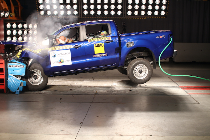 Ford Ranger crash test Latin NCAP