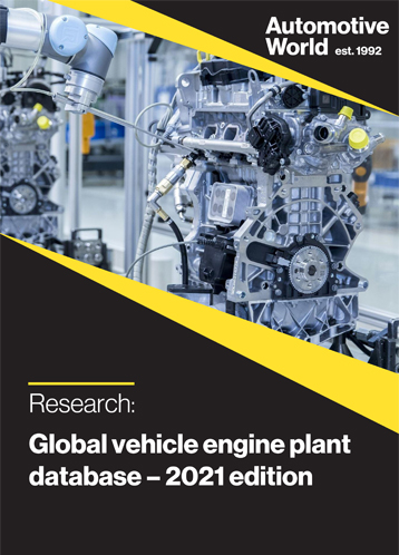 Global vehicle engine plant database – 2021 edition