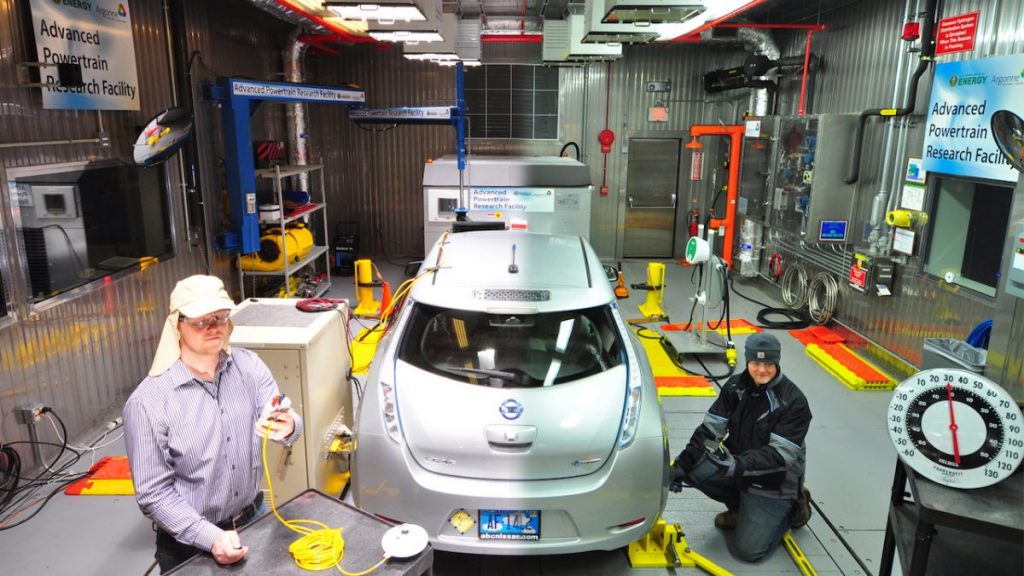 Argonne National Laboratory Nissan Leaf test EV