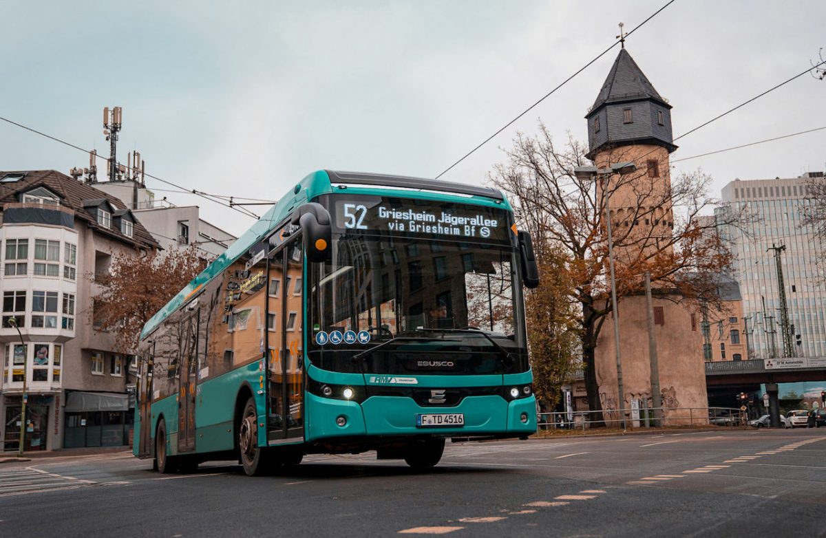Ebusco electric bus in Frankfurt 2021
