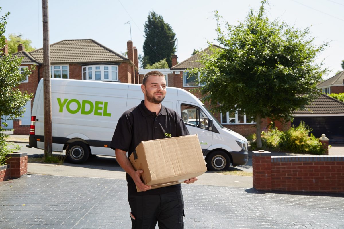 Yodel van delivery driver