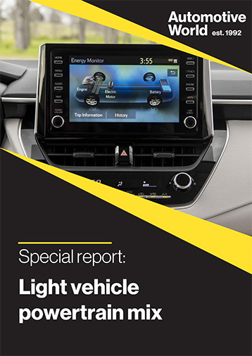 Special report: Light vehicle powertrain mix
