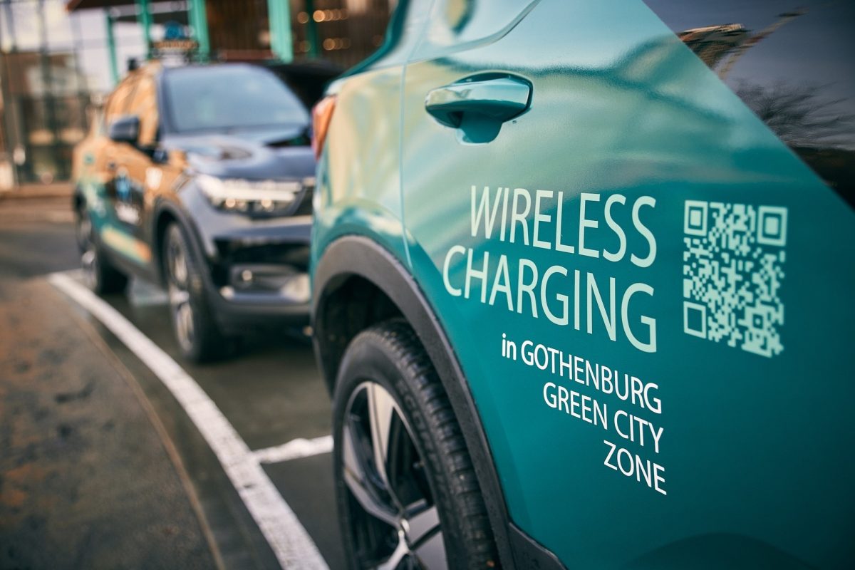 Volvo wireless EV charging