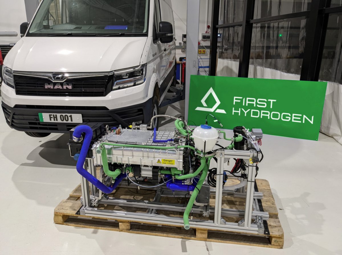 First Hydrogen fuel cell van