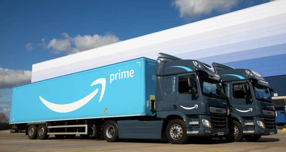 Amazon electric delivery fleet UK