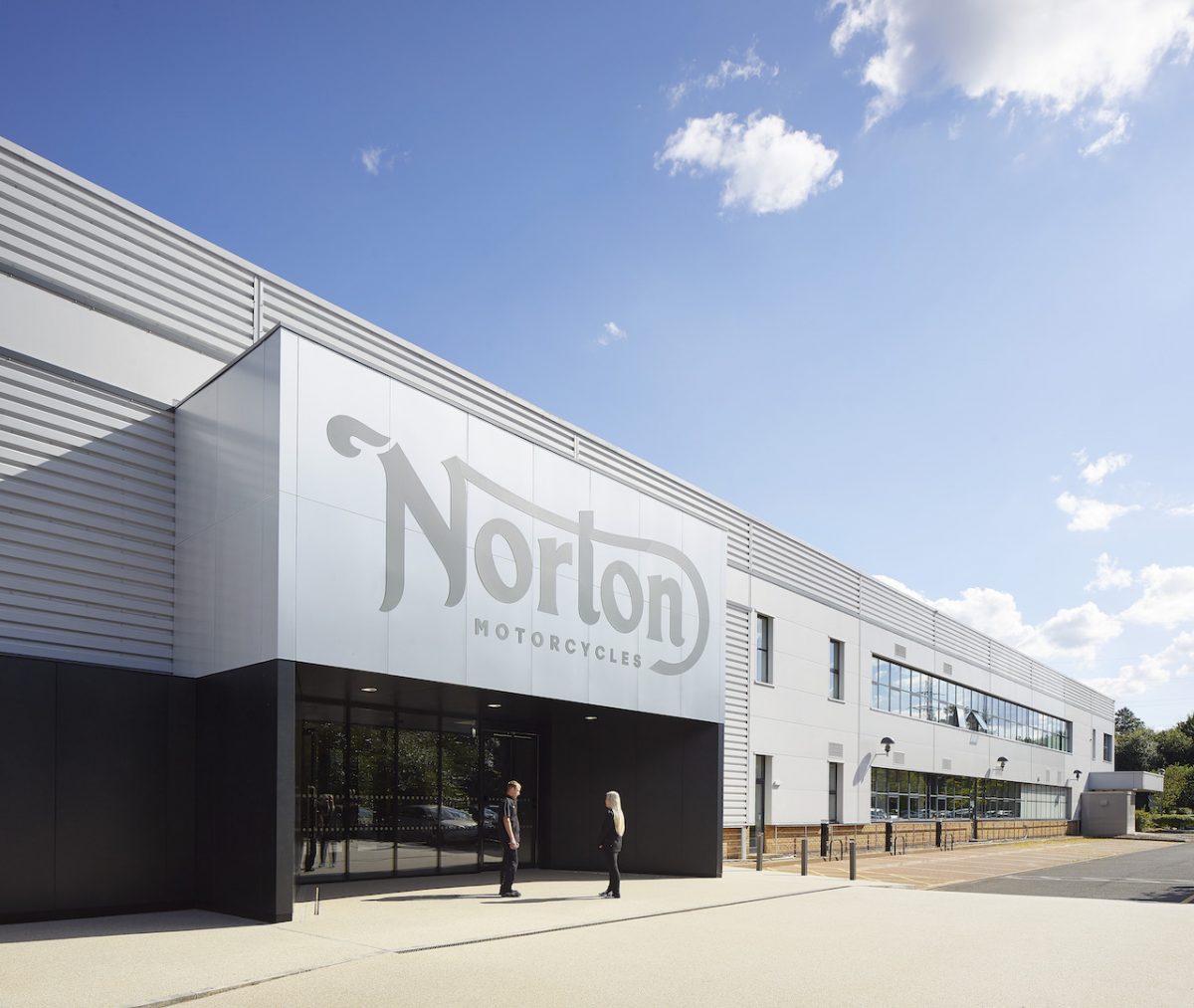 Exterior of a building with 'Norton' written above the doorway